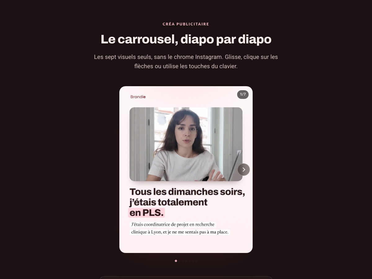 Aperçu du carrousel