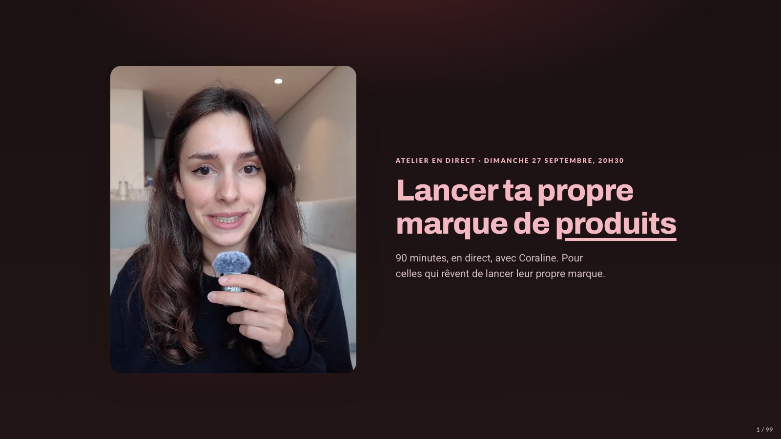 Aperçu de la présentation du webinaire